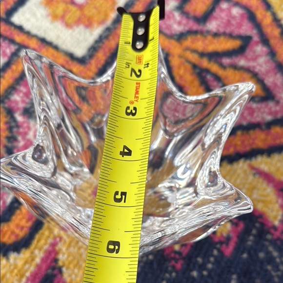 Orrefors Sweden Crystal Belle 6 Point Tulip Bowl Designed by Jan Johansson - Picture 5 of 6